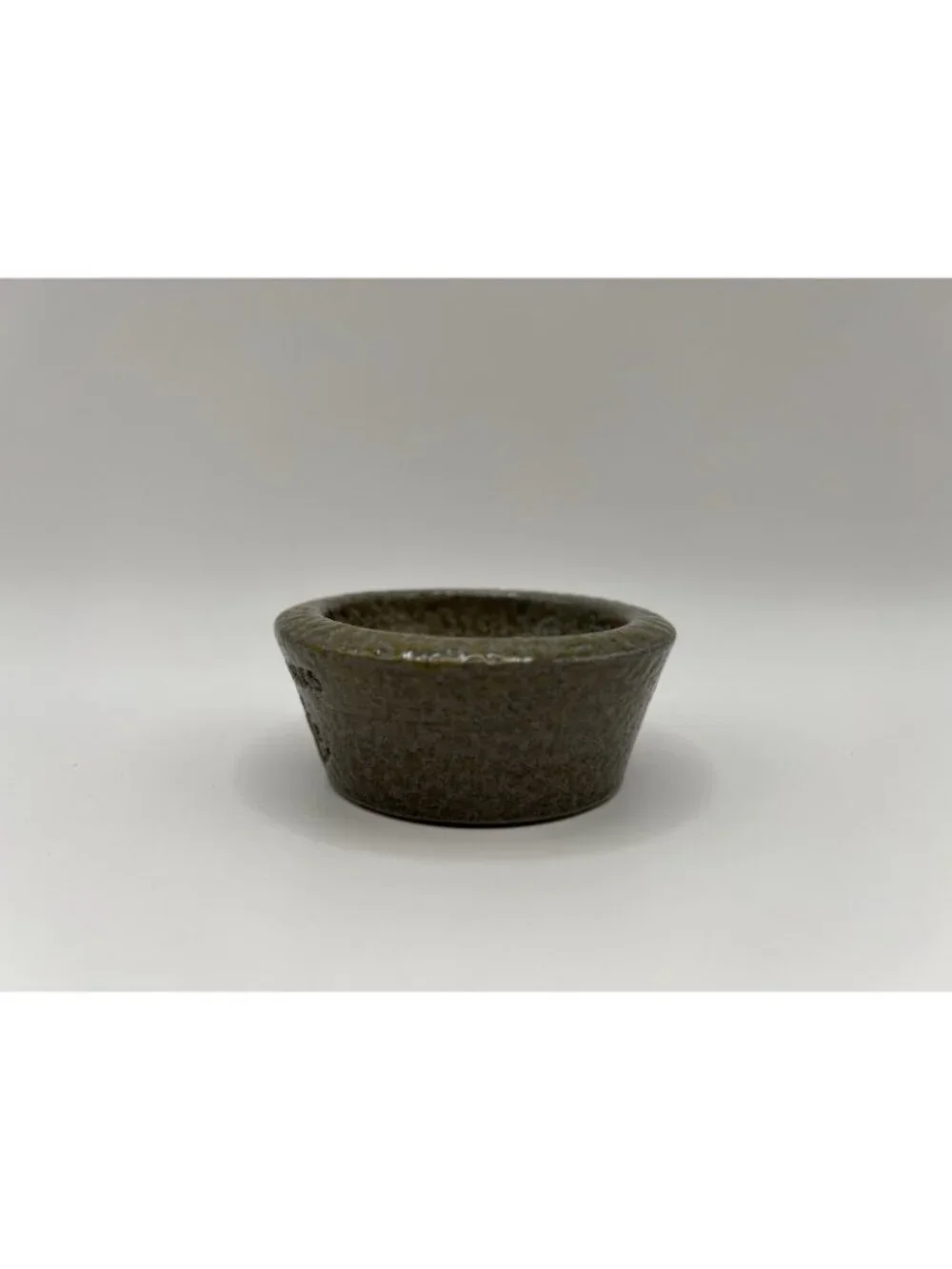 Vintage Hoganas Salt Cellar Sweden Stoneware Rustic Pottery Anchor Mark Cottage